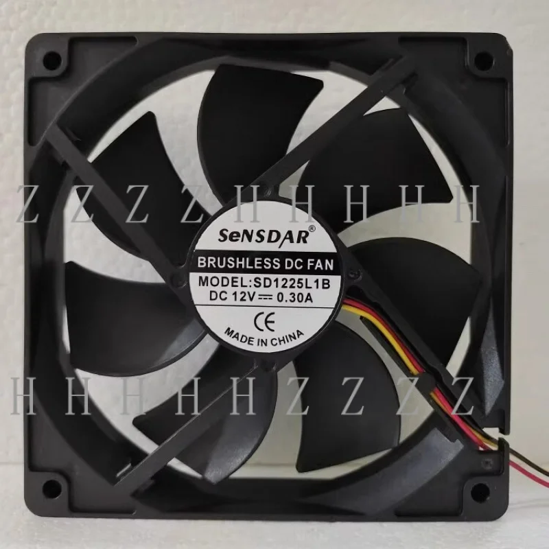 

Z For SENSDAR SD1225L1B 12025 DC12V 0.30A 12CM 3-Wire Cooling Fan