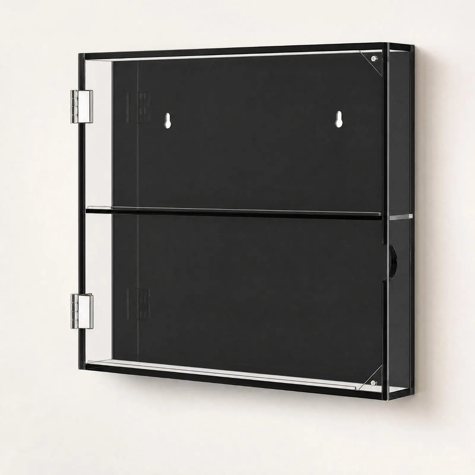 Wall Mounted Acrylic Trading Card Display Case with Door for Graded Baseball Cards Sports Memorabilia Holder Wall Mounted Acrylic Trading Card Display Case with Door for Graded Baseball Cards Sports Memorabilia Holder