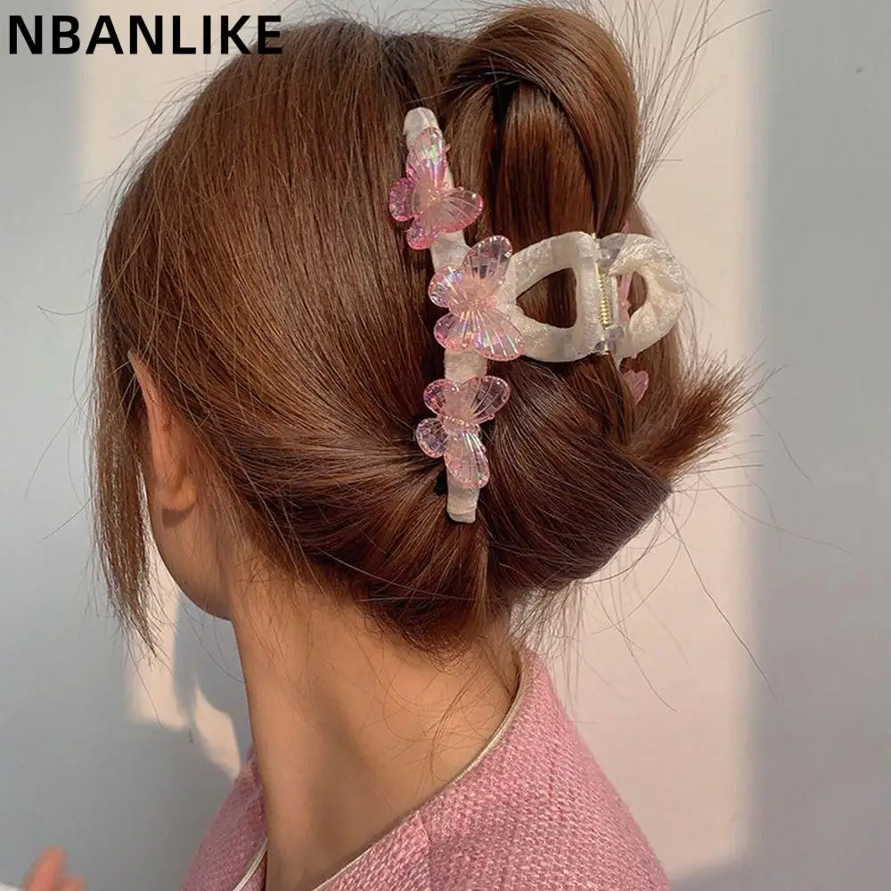 

Korean Shiny Shark Clip Fashion Elegant Acrylic Hairgrip Hair Crab Clip Women Hair Accessories