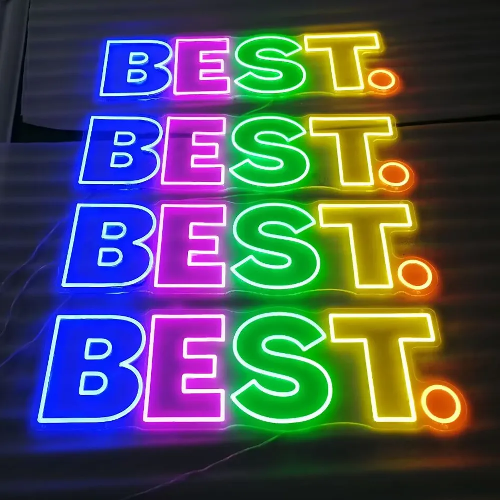 

Colorful Neon Signs - 10+ Designs Available, Ready to Hang Instantly