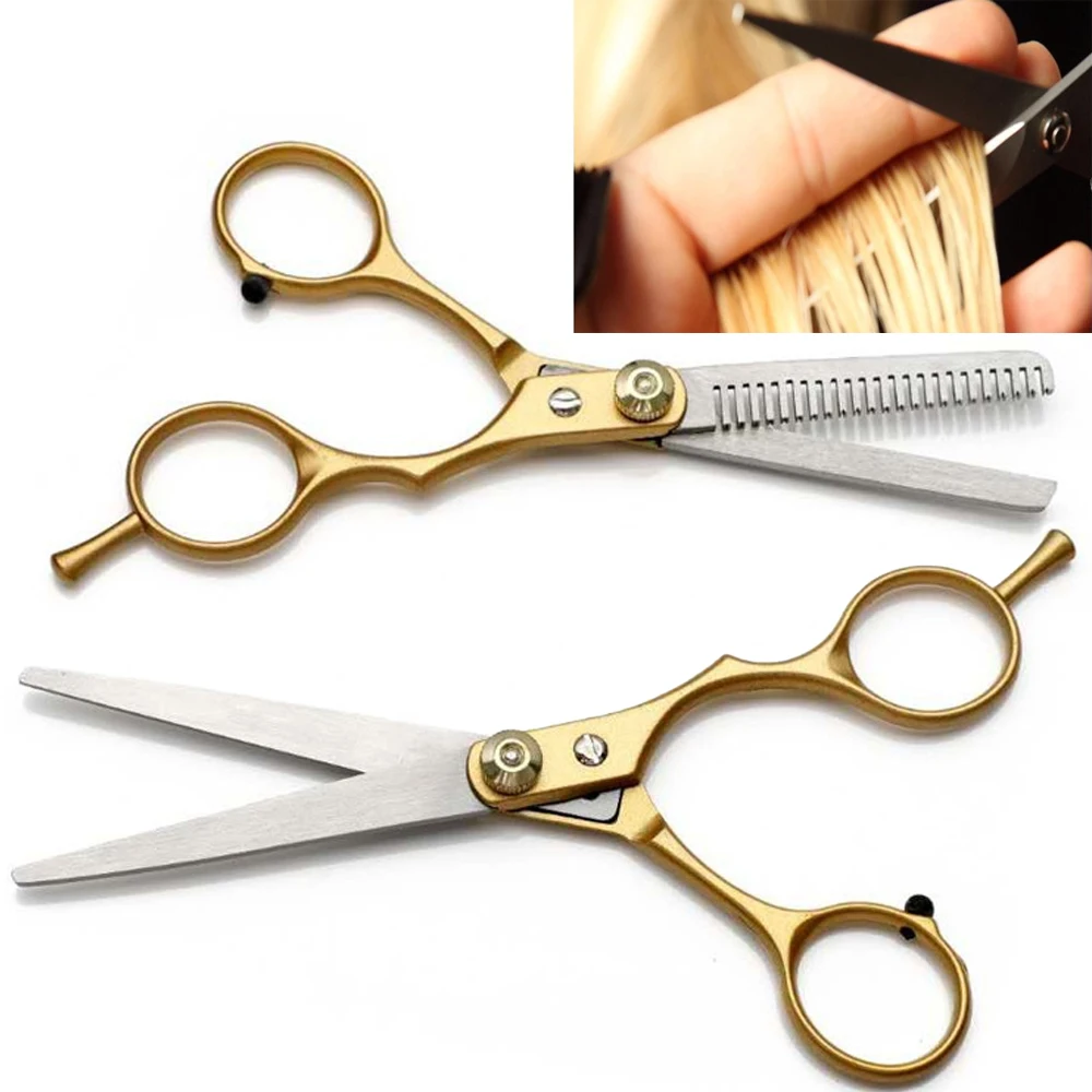 Professional Haircut Scissors Stainless Steel 6 Inch Barber Hairdresser Cutting Thinning Scissors Hairdressing Hair Scissors Too