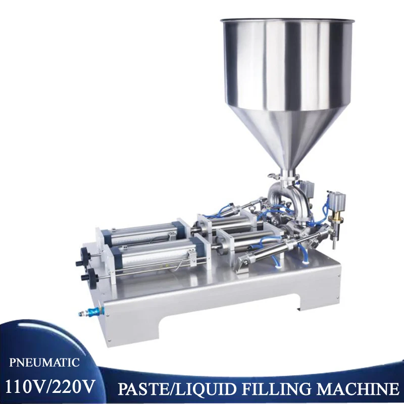 

Commercial Double-Head Liquid Paste Filling Machine Cream Cream Shampoo Stainless Steel Quantitative Filling Machine