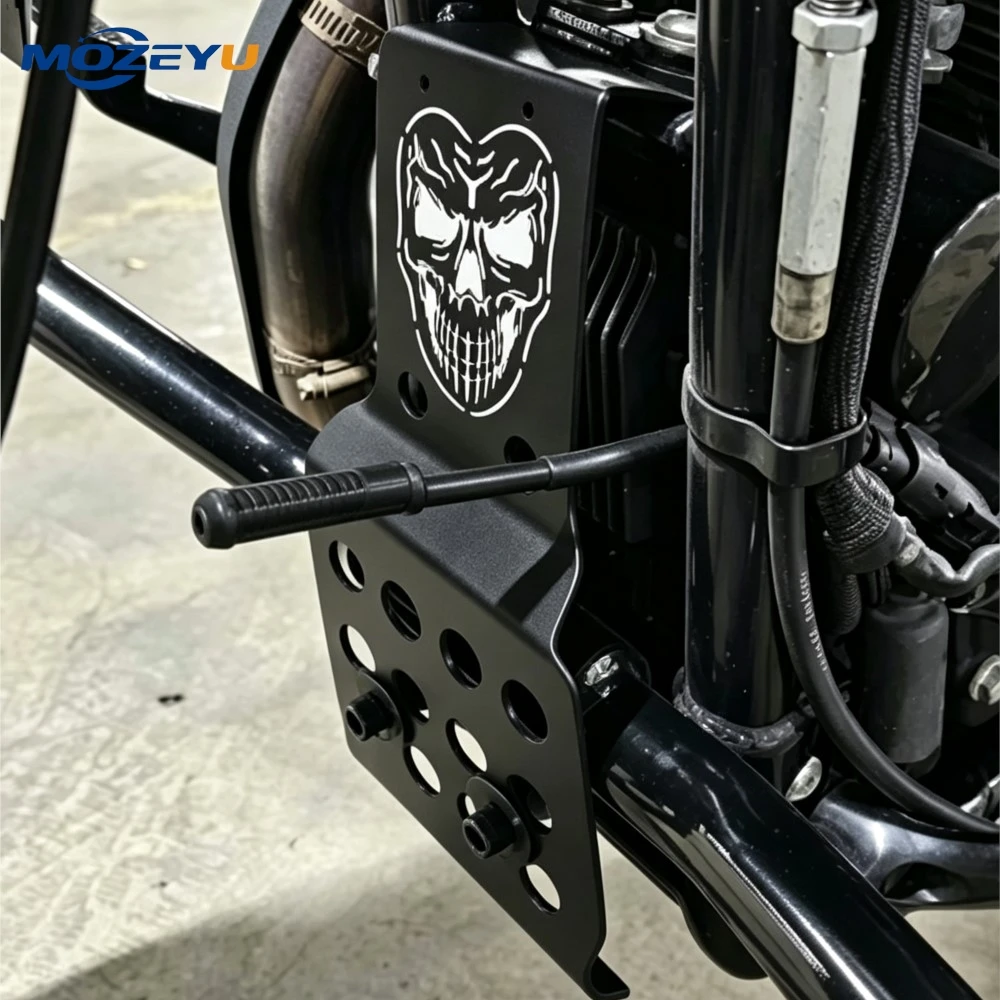 Engine Guard Protector Lower Chin Fairing Spoiler Cover For Sportster Iron XL 883 1200 48 72 All Models Motorcycle Accessories