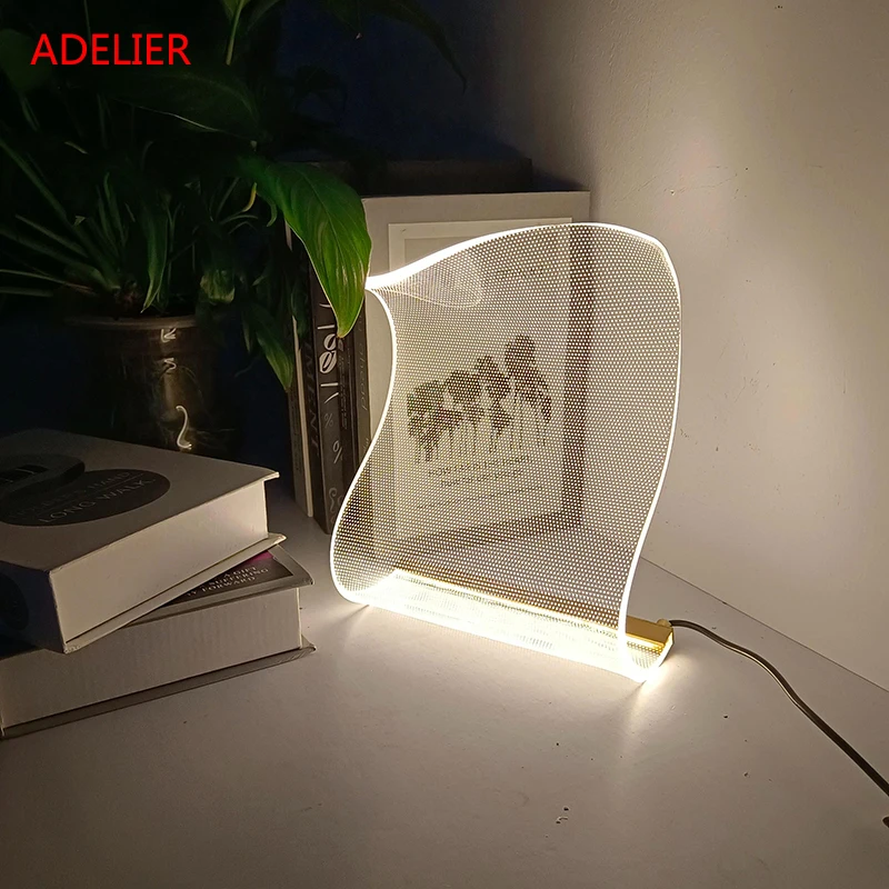 

Light Guide Creative LED Table Lamp Postmodern Simple Living Room Bedroom Bedside Table Light Showroom Deco Gold Desk Lighting