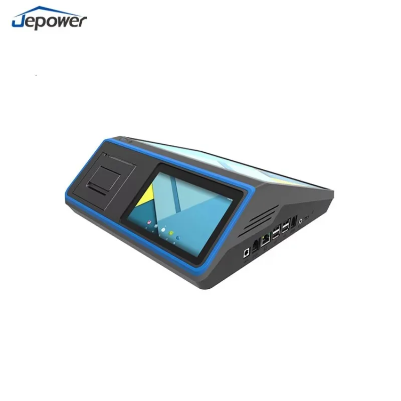 Jepower JP762AP-100A3 New Android Restaurant POS Machine All-In-One PDA Touch Screen Thermal Printer Terminal for Restaurants