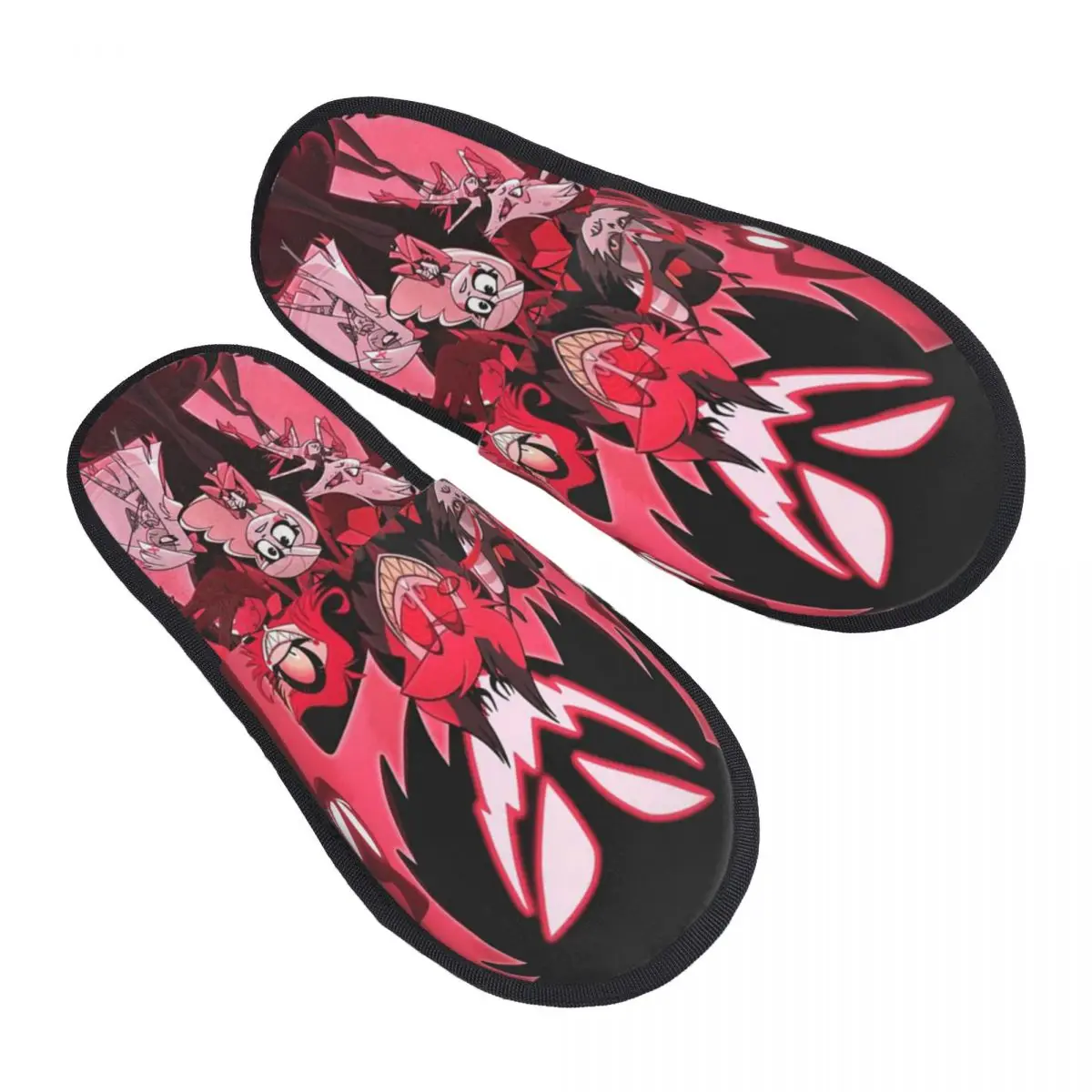 Pantofole da casa personalizzate H-Helluva Hazbins Anime Mangas Hotel Pantofole da donna in morbida memory foam Slip On Spa