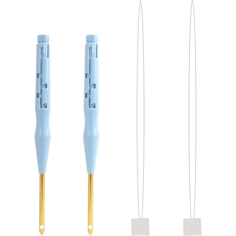 

【A87T】Регулируемый перфоратор, игольчатый инструмент и инструменты для вышивания, 2 шт., игольчатые нитевдеватели для ручного шитья, набор инструментов для ручной работы Proj