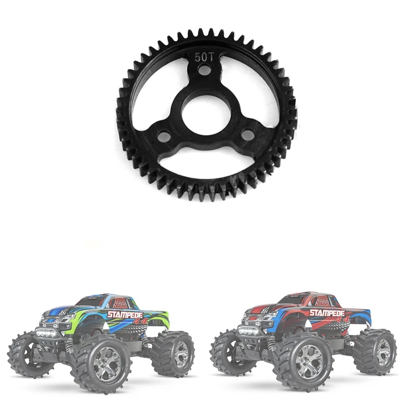 Hardened Steel 50T M0.8 32P SPUR Main Gear Replace 3956 For TRAXXAS 1/10 Slash Stampede Rsutler 4X4 RC Car