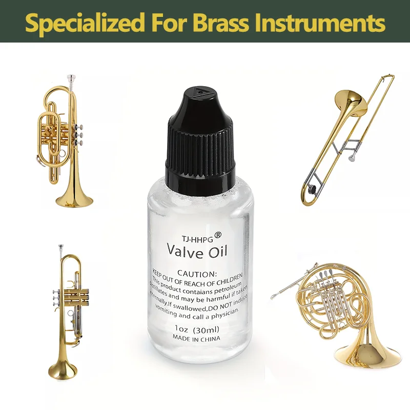 Valve Oil For Trumpet Horn Tuba Brass Instruments Cleaning And Care Lubricating oil For Trumpet Trumbone Cornet Baritone 30ml