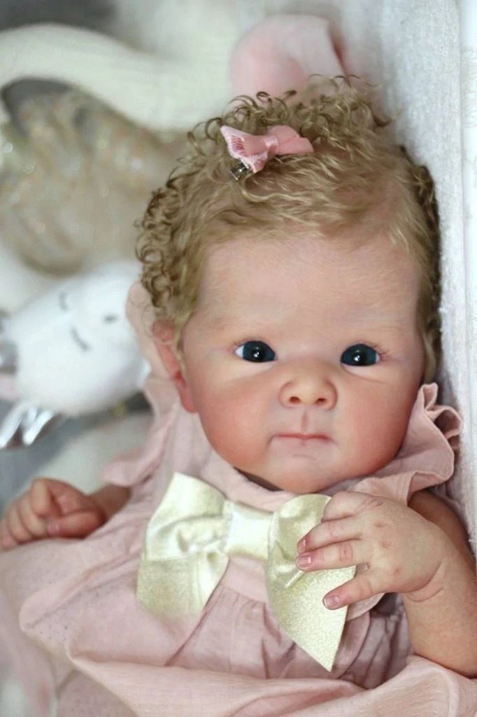 

NPK 18''Unfinished Doll DIY Parts Already Painted Bettie Reborn Doll Kit Lifelike Awake Baby Already Painted Baby Toys