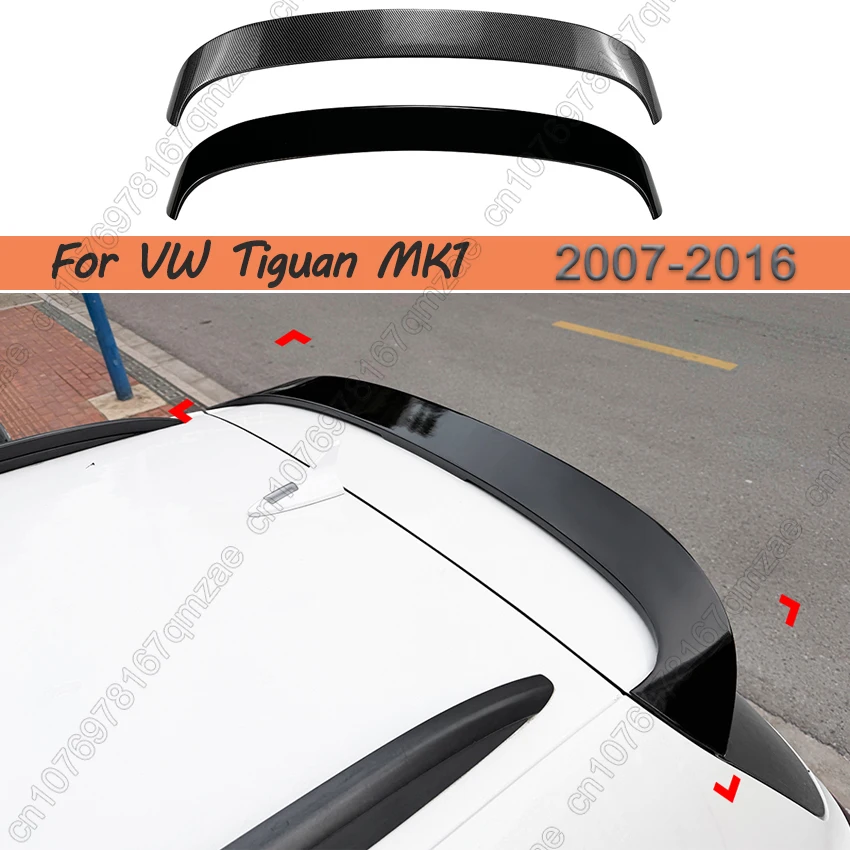 

For VW Volkswagen Tiguan MK1 2007-2016 Rear Roof Trunk Lid Boot Ducktail Lip Spoiler Wings Car Exterior Tuning Accessories Part