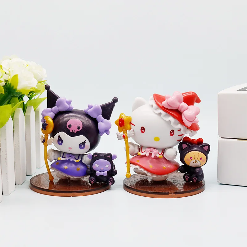 

Anime Figure Kuromi Cinnamoroll Pochacco Doll Toy Tabletop Model Ornament Girl Gift