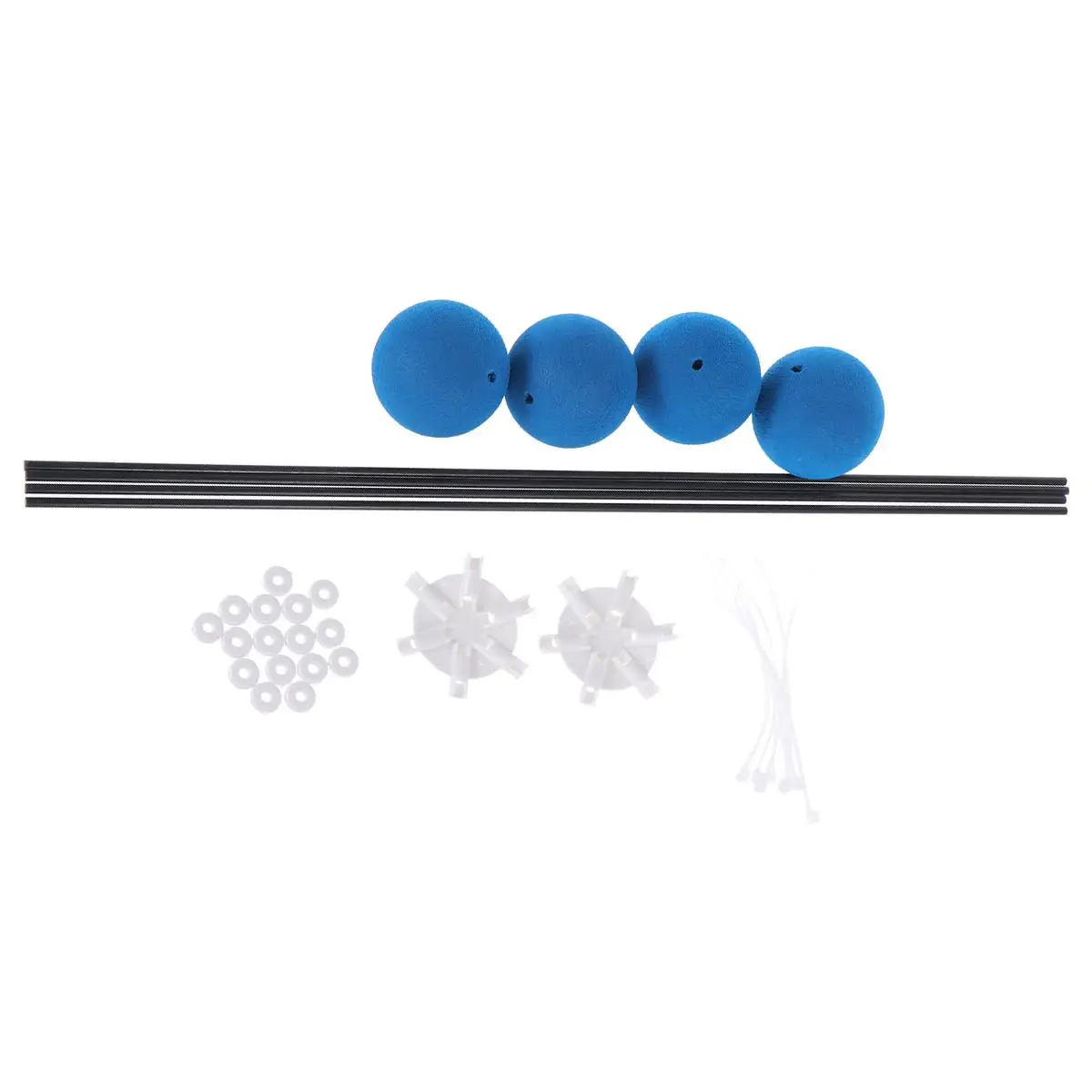 

Helicopter Training Kit Gear Sponge Balls Center Hubs Blue Carbon Fiber Plastic Balance Prevent Damage