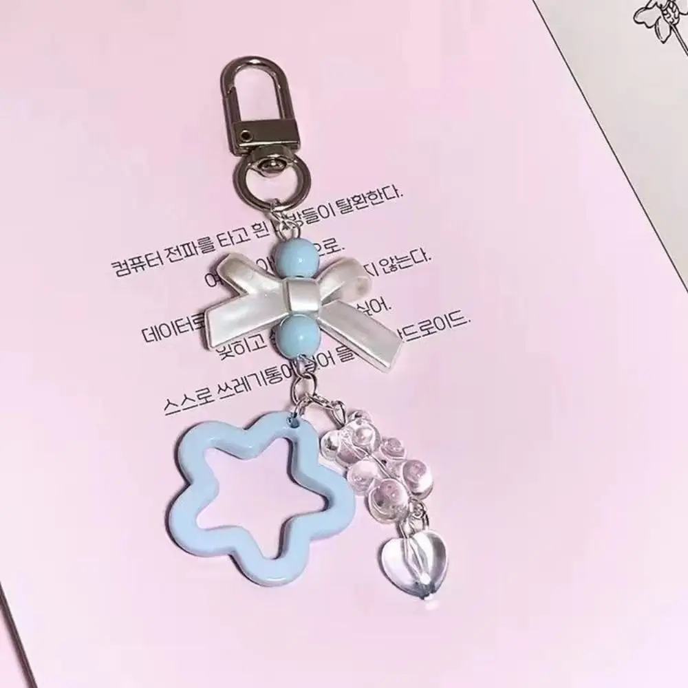 Pendentif griffe de chat Kawaii fait à la main, breloque pour téléphone, thème de la mer, Y2K, perle étoile en acrylique rose, porte-clés pour téléphone, écouteur