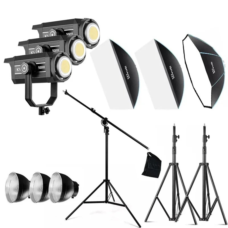 YYHC-Professional Photographic Lighting Kit Softbox Stand 300W LED Light for Video Shooting Photo Studio Accessories