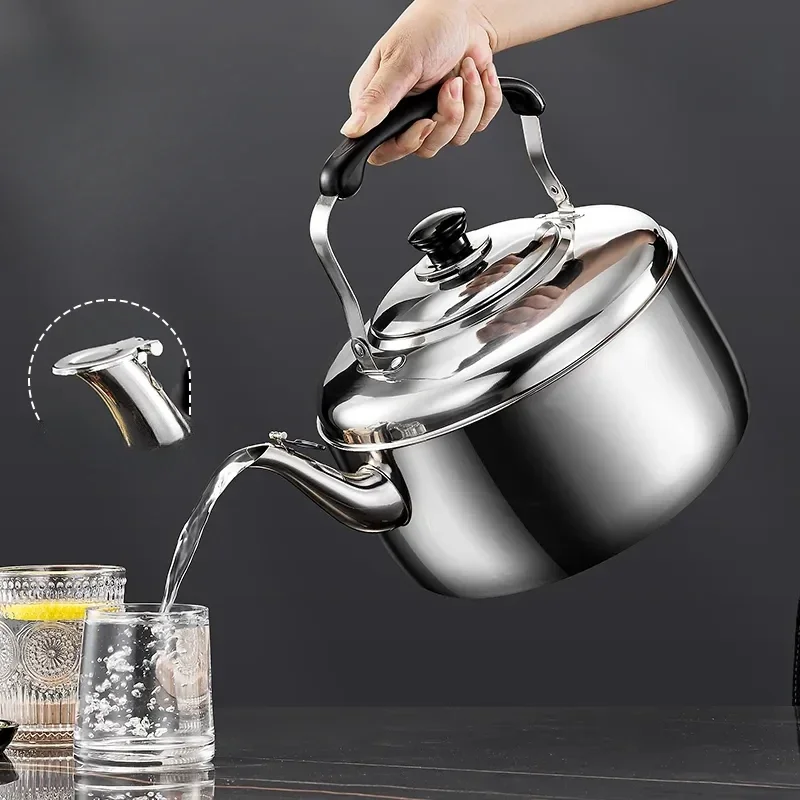 

Stainless Steel Thickening Sounding Large Capacity Whistle Extra Thick Kettle Induction Cooker Gas Stove Universal