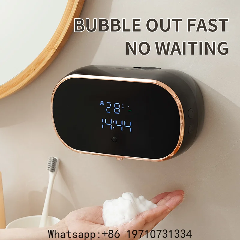 

Smart Automatic Foam Soap Dispenser for Bathroom USB Charging Hand Washing Machine Two Colors ABS Material