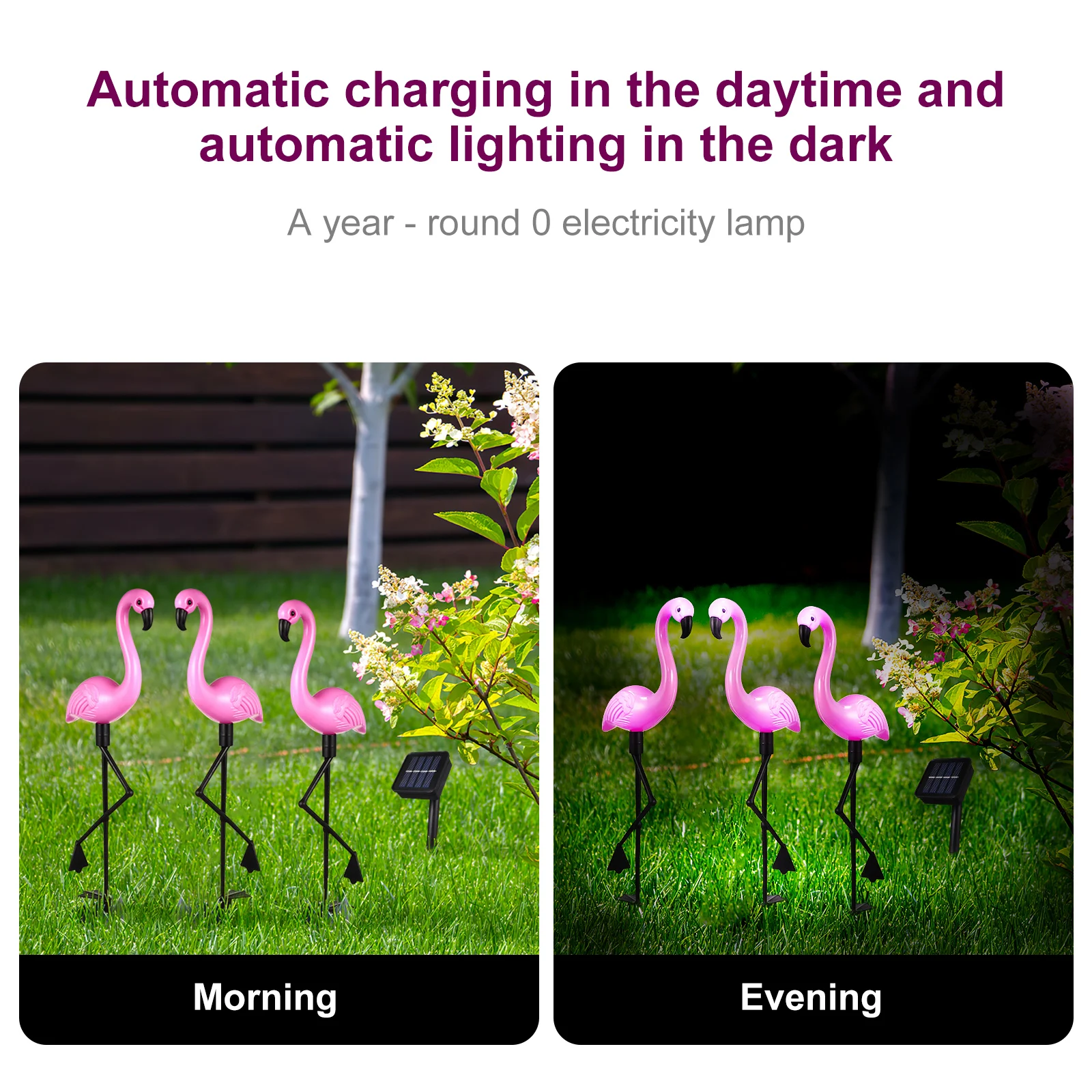 

1pc Solar Powered Led Light Garden Light 3 Pack Garden Ground Spotlight Outdoor Lawn Lighting Decor Clear Lens White