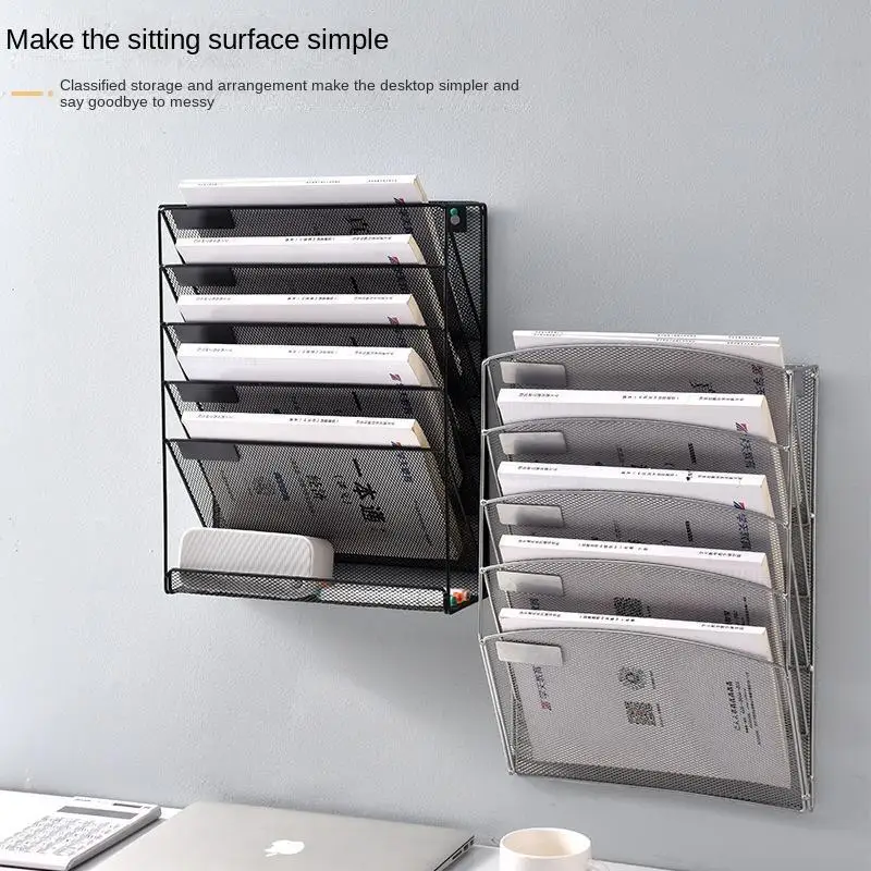 

Подставка для хранения файлов формата А4, портативная подвесная настольная компактная стойка для хранения, органайзер для классификации тестовой бумаги, коробка для канцелярских принадлежностей