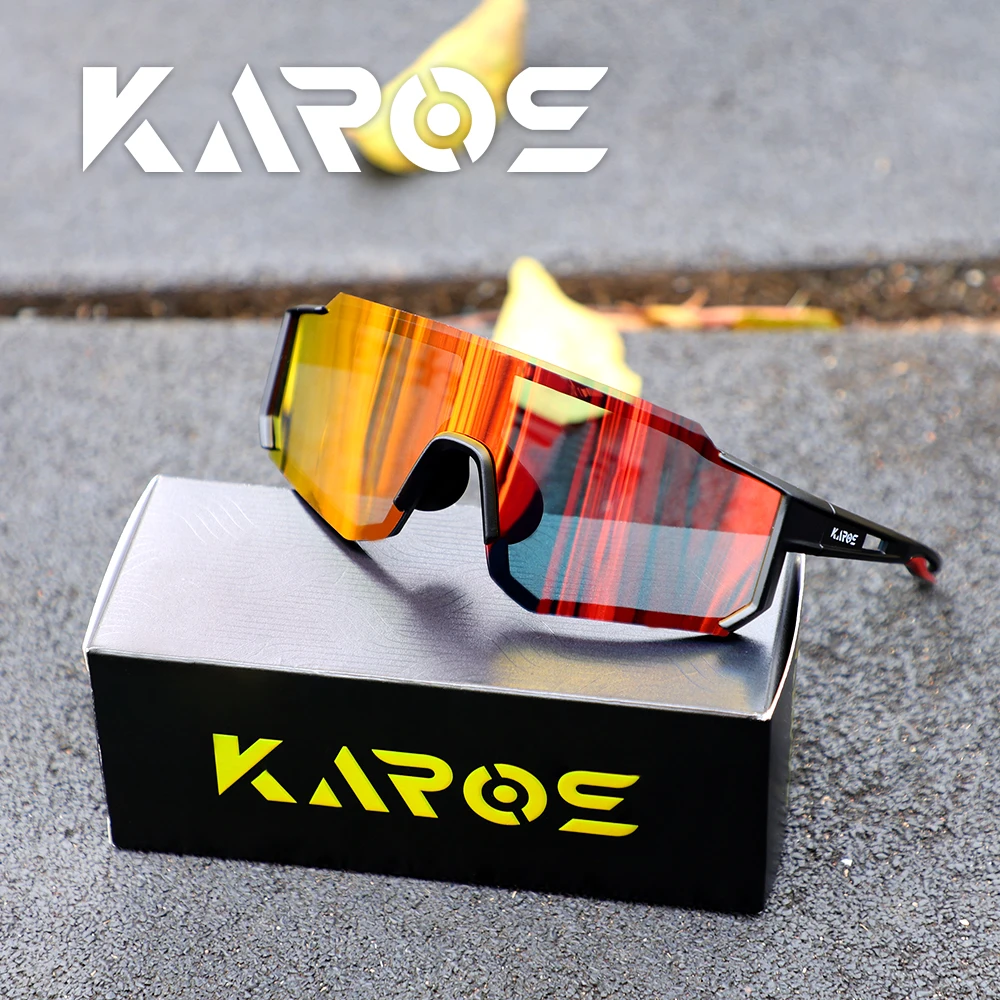 

KAROS New Outdoor Cycling Sunglasses Men MTB Bike Glasses Sports Hiking Mountain Climbing Women Bicycle Cycling UV400 Goggles