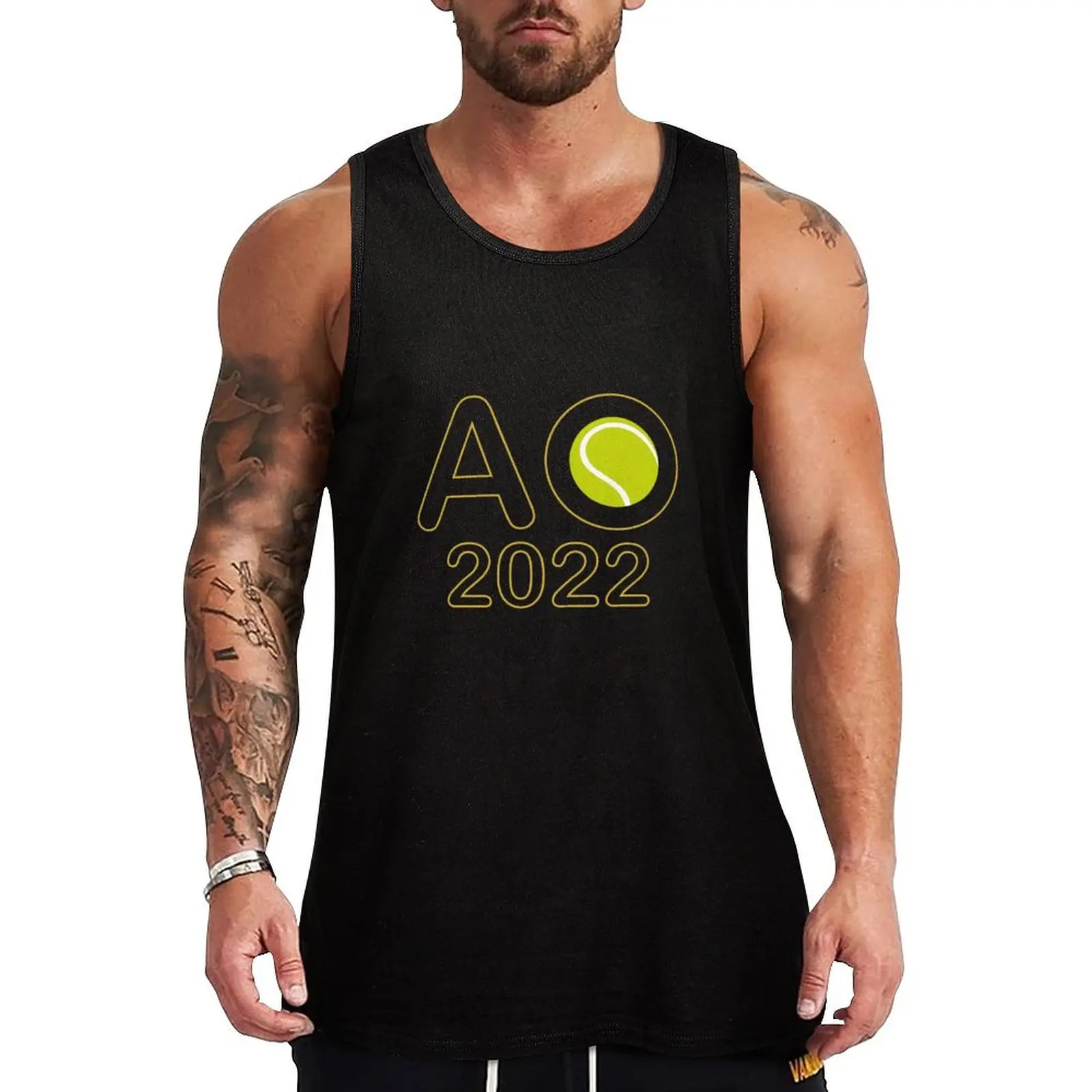 

Tennis Australian Open 2022 Tank Top mens clothing t-shirts for Men's gym Man clothes for gym Men's gym t-shirt