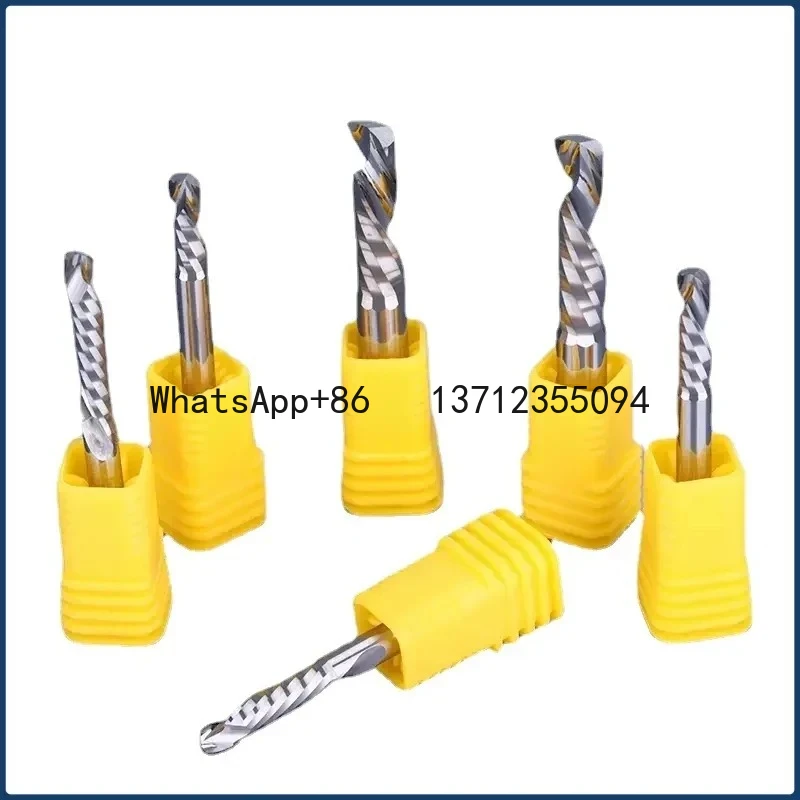 

1Pcs 3.175/4/6/8/10mm 3A UP DOWN Compound Single Flute Spiral Carbide Mill Tool Cutters for Compression Wood End Mill Cutter
