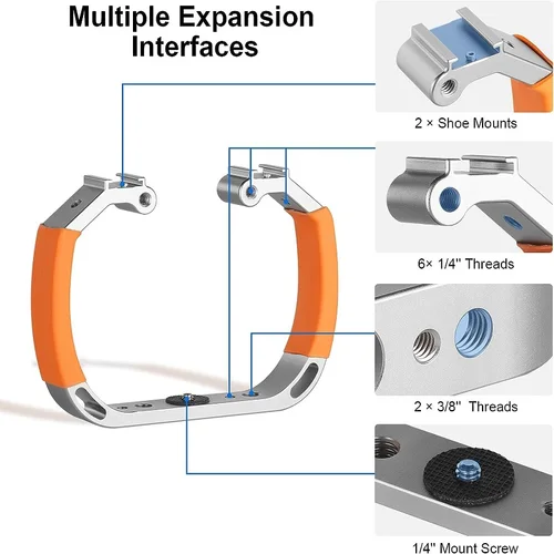 Imagen 2 del producto Selens-plataforma estabilizadora de luz de buceo, portátil, para cámara deportiva, Gopro, soporte impermeable, accesorios de fotografía