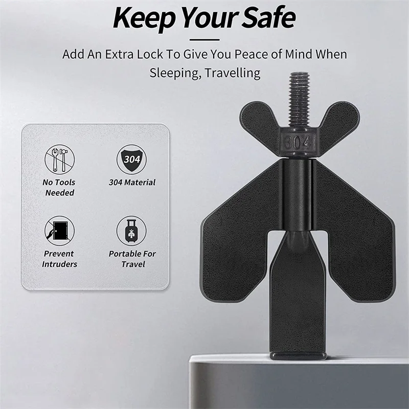 Portable Hotel Door Lock Live alone Self-Defense Door Stop Travel Anti-theft Door Stopper Childproof Door Lock Safety Home Latch