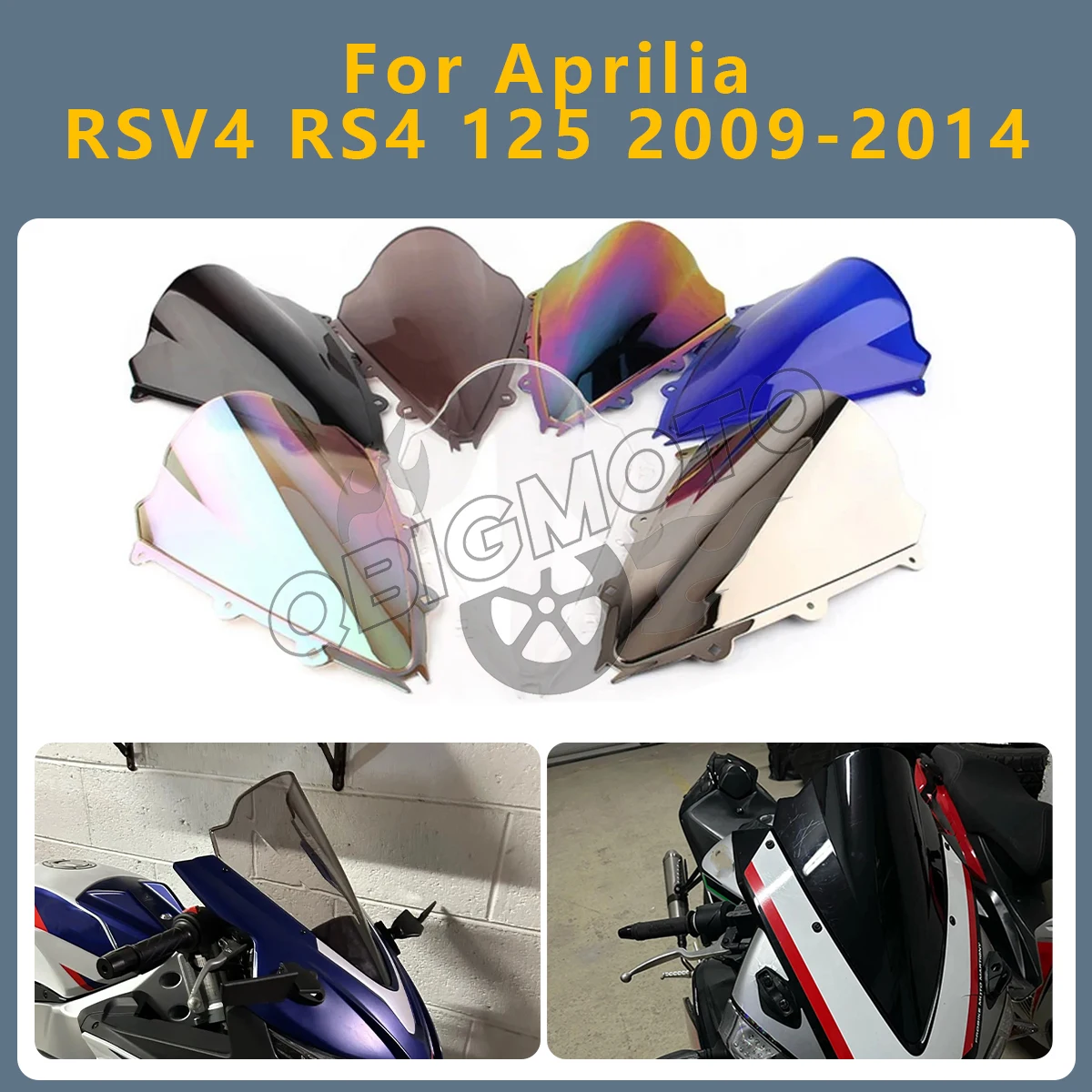 

Motorcycle Windscreen Covers Screen For Aprilia RSV4 R RS-V4 RSV4R RS4 125 RS-4 2016 2009-2015 Motorbikes Deflector Windshield