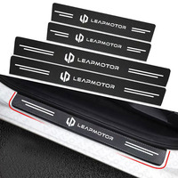 Car Door Threshold Protector Decal For Leapmotor Leap Motor T03 S01 C11 C01 Reev Accessories Carbon Fiber Car Door Sill Sticker