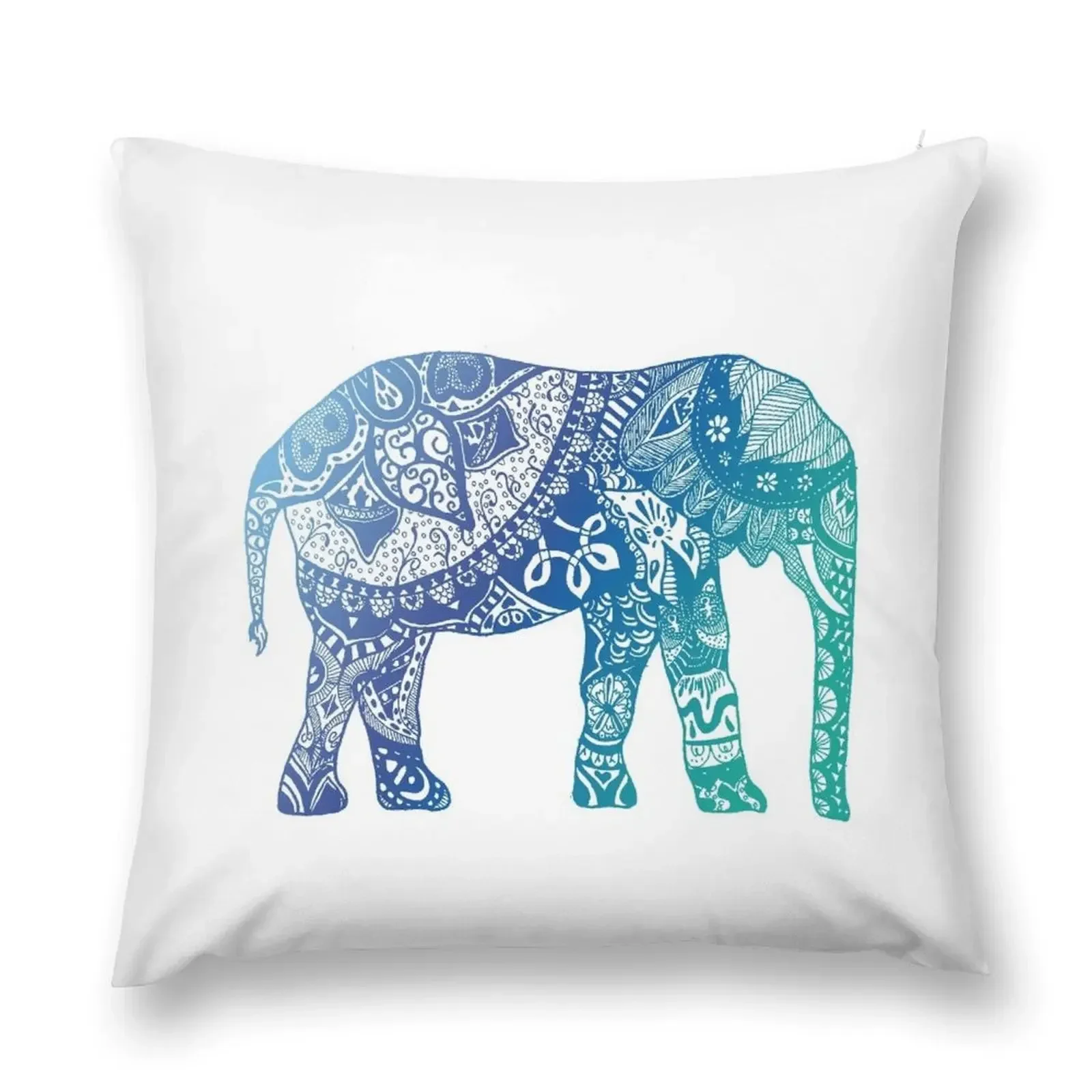 

Blue Elephant Throw Pillow Christmas Pillow Covers Pillows Aesthetic Custom Cushion Christmas Cushion For Home pillow