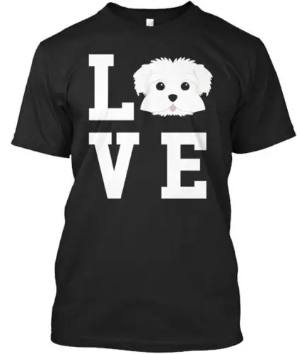 

Maltese Dog T-Shirt Made in the USA Size S to 5XL