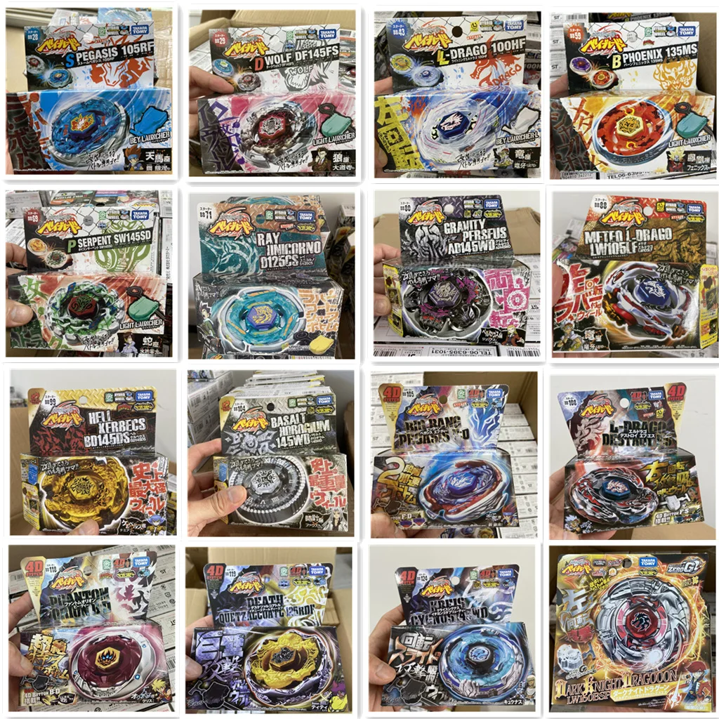 Echte Takara Tomy Metal Fight Beys Kreisel Originalverpackung BB28 BB43 BB88 BB104 BB105 BB108 BB80 Dragon Pegasis Rock Leone