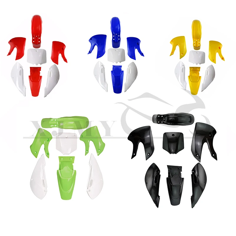 

Motorcycle Plastic Fender Fairing Kit Full Body Cover Kits Fenders Mudguard For Kawasaki KLX110 KX65 Suzuki DRZ110