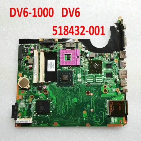 518432-001 Pour HP DV6T HP Pavilion dv6-1000 Ordinateur Portable DV6 Carte Mère HD4550 DV6-1054CL DV6-1218CA DV6-1253C 100% Testé