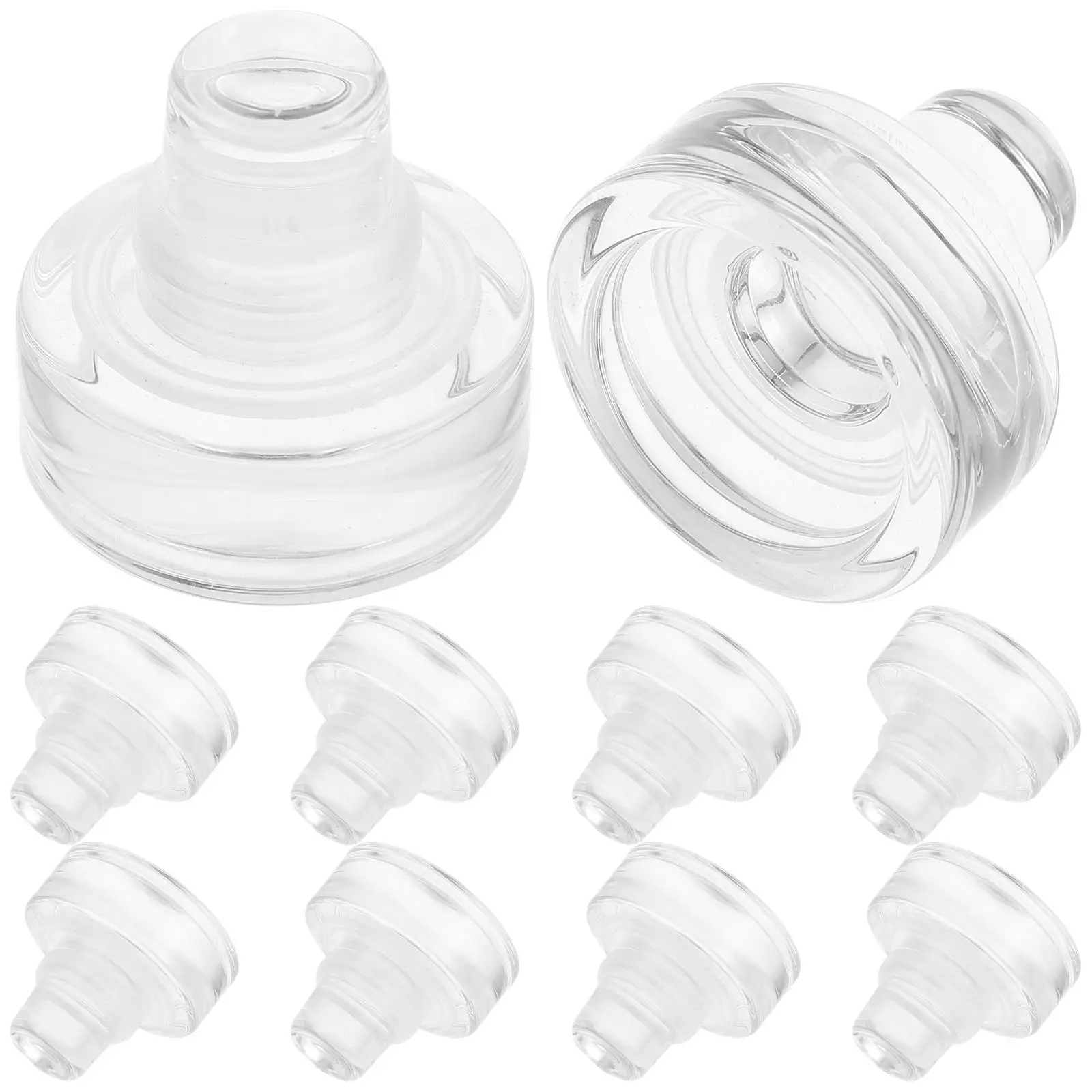 

10 Pcs Bottles Cork Beverages Wedding Glass Stopper Bulk Wine Decanter Seal Drinks