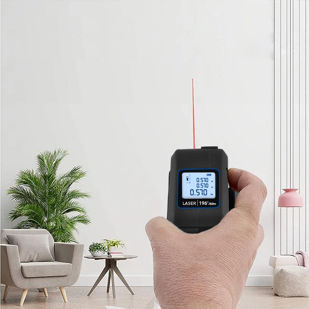 WINTAPE High Precision  Tape Measure 196ft Rechargeable  Measurement Tool Electronic Steel Tape Measure