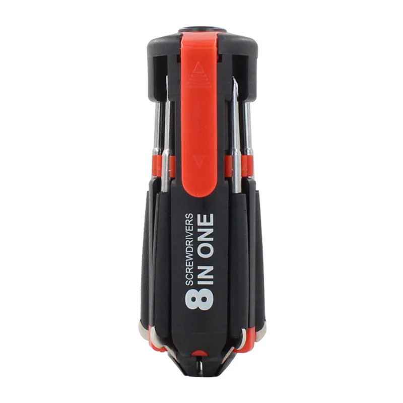 Multifunction 8 in 1 Screwdriver Repair Screwdriver with Light Portable Household Screwdriver