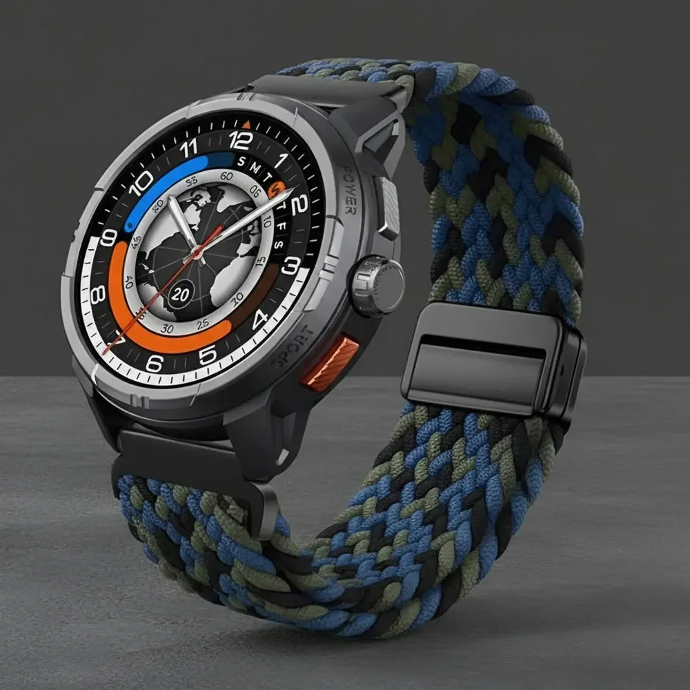 20mm 22mm Geflochtenes Solo-Armband für Haylou Solar Ultra/Solar 5/Solar Neo Nylon-Armband für Haylou Watch 2 Pro RS5 S8 S6 R8 4 4S/RT3/RS4Plus