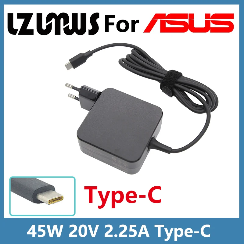 LZUMWS 20V 2.25A 45W PD Type C Laptop Adapter Charger For Macbook Asus Zenbook 3 Tablet HP Dell Lenovo ThinkPad Xiaomi Air