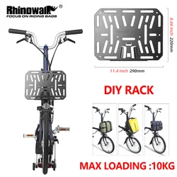 Rhinowalk Bike Front Rack DIY Carrier Block Support Bags Box Backpack Basket Some Rhinowalk Bags For Brompton Folding Bike