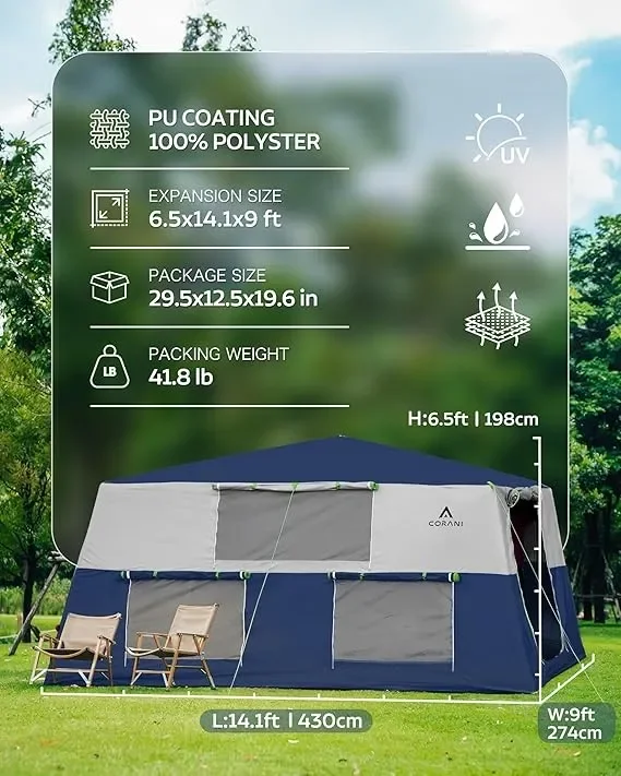 P.F Hot Selling Luxury Portable Windproof air inflatable party camping air tent outdoor tent for sale