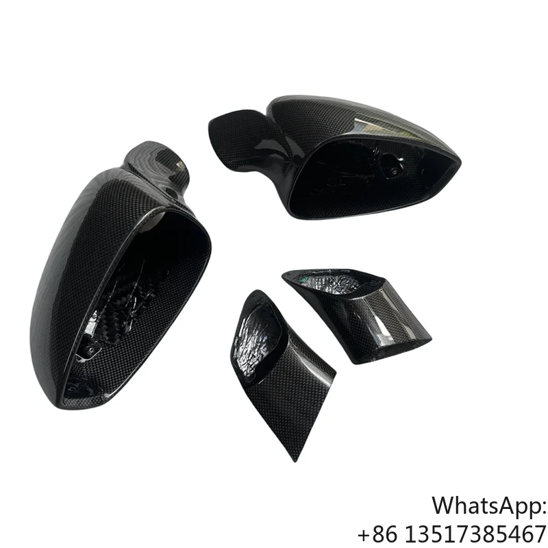 

DRY CARBON FIBER EXTERIOR MIRRORS REPLACEMENT PARTS PLAIN WEAVE 2019-2022 FOR FERRARI F8