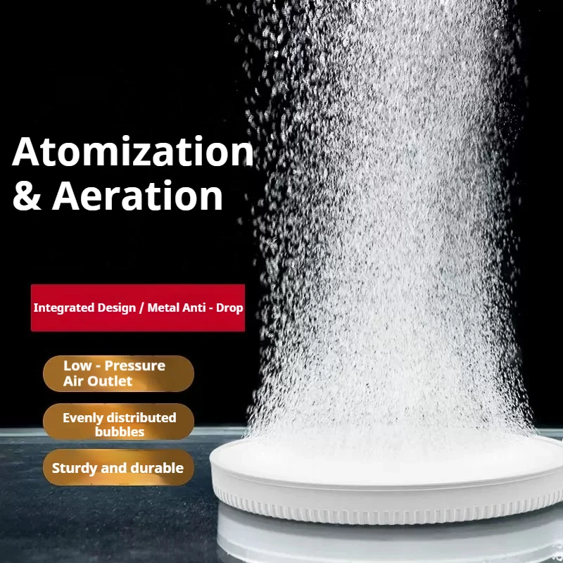 1Pc Silent Nano Air Disc Atomizing Bubble Stone Low Pressure Oxygen Diffuser for Fish Tank Aquarium Pump Accessories