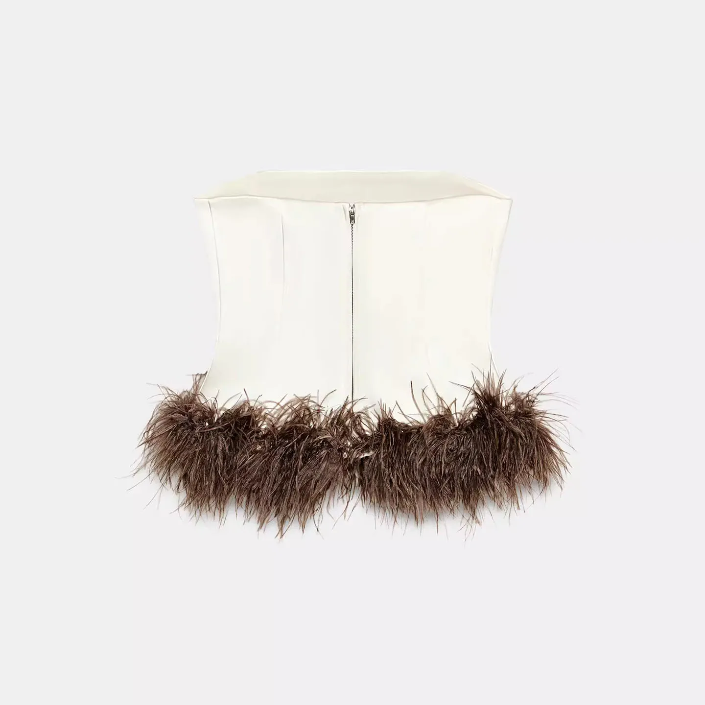 Z Damen-Oberteil mit Reißverschluss, SLE-Federbesatz, schlichtes Design, erschwinglich, Neuankömmling, ort Länge, Farbe Winter 2025,