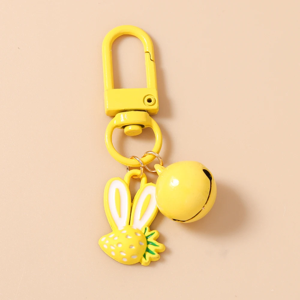 Aihua Niedlicher Erdbeer-Häschen-Schlüsselanhänger für Frauen, Hasen-Schlüsselring, Autoschlüssel, Handtaschen-Deko, Anhänger, Ornamente, Schmuck, Geschenke, Schmuckstücke – Detail 8