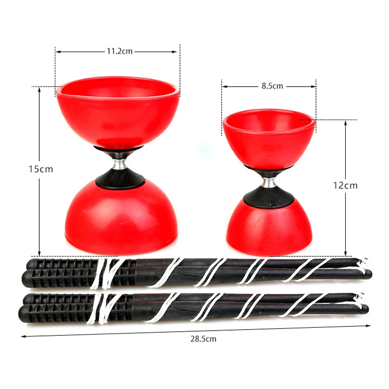 Yo-yo diabolo brinquedo profissional chinês criança acrobacia malabarismo mostrar prop fitness ao ar livre os idosos