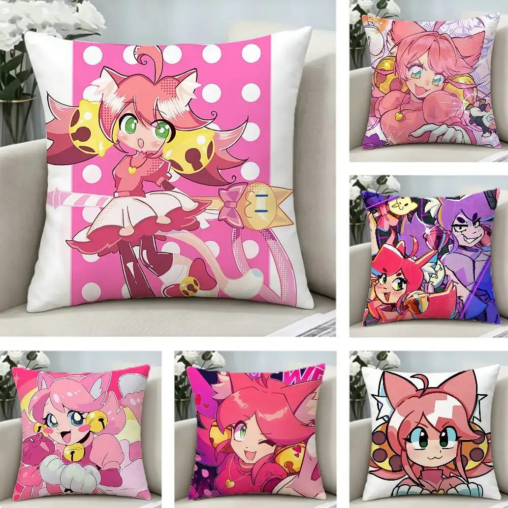 mew mew P-PINK Deltarune Pillow Case Pattern Printed Pillowcase For Living Room Sofa Cushion Cover