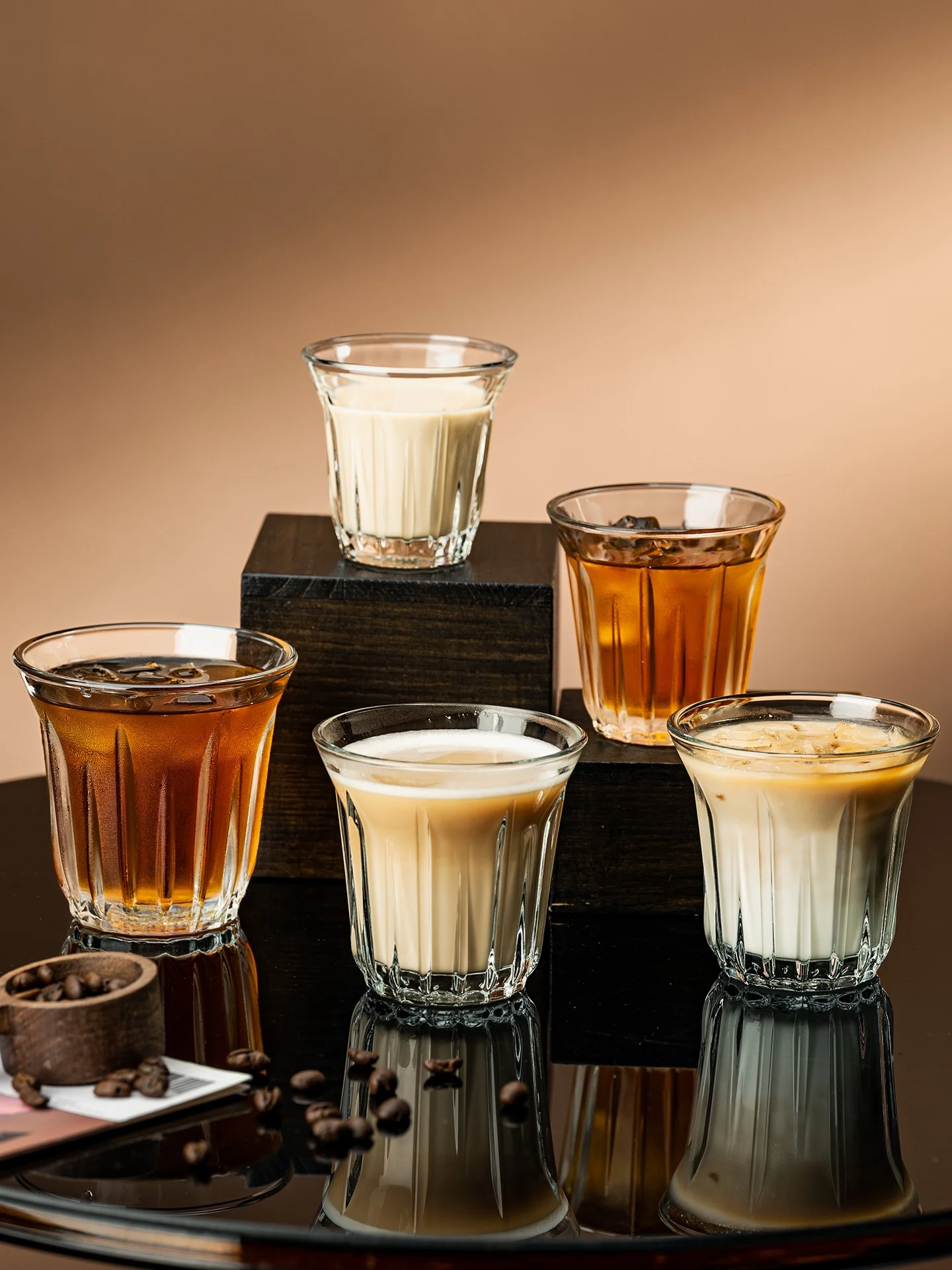 Taza de café de vidrio templado de lujo italiana Espro Special Cup Bomber Light Luxury, taza blanca para capuchino y latte