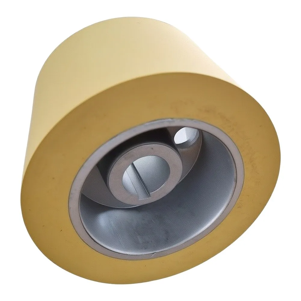 Woodworking Feed Roller with Rubber Outer Shell and Metal Inner Core for Balanced Durability and Functionality